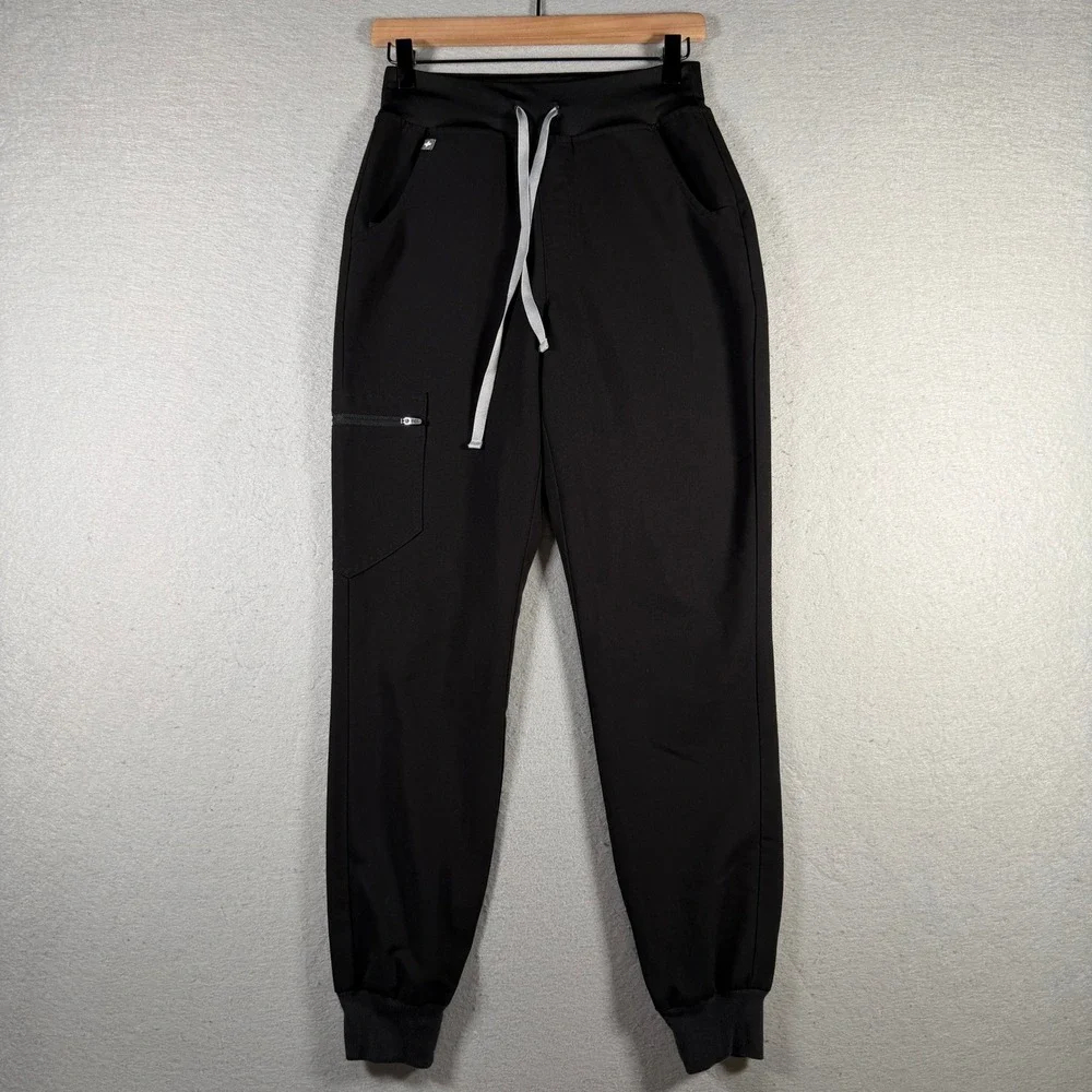 FIGS Zamora Jogger Scrub Pants Black Technical Collection XS W22SW2012 Mens